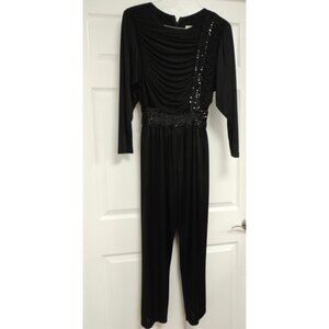 Black, beaded, Jumpsuit